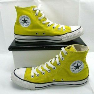 Converse Yellow All Stars Mens 7 Womans 9 (B43)